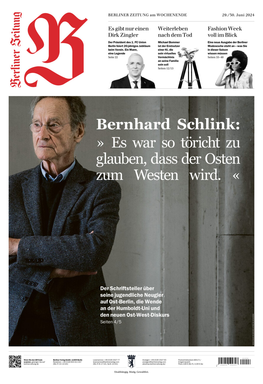 Berliner Zeitung vom Samstag, 29.06.2024