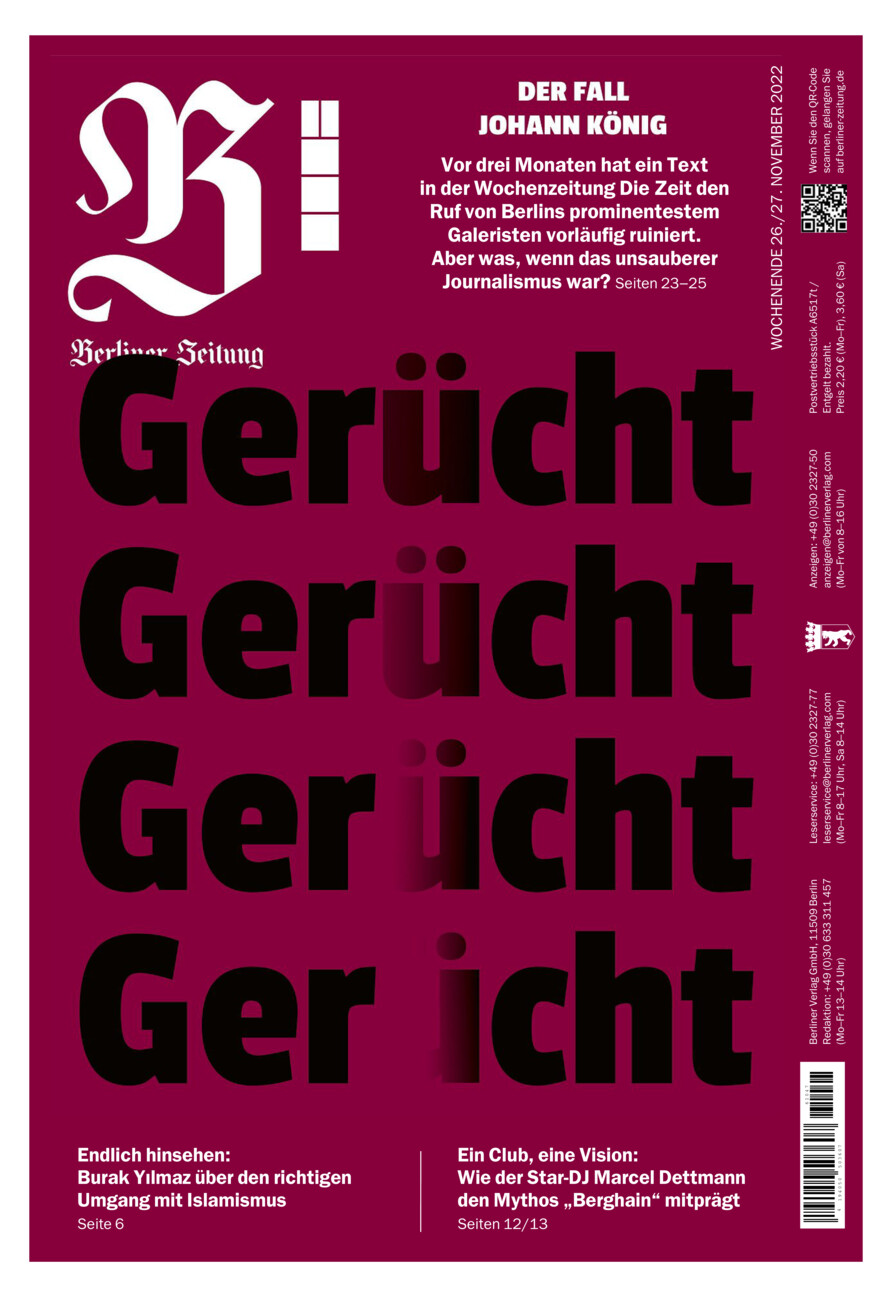 Berliner Zeitung vom Samstag, 26.11.2022
