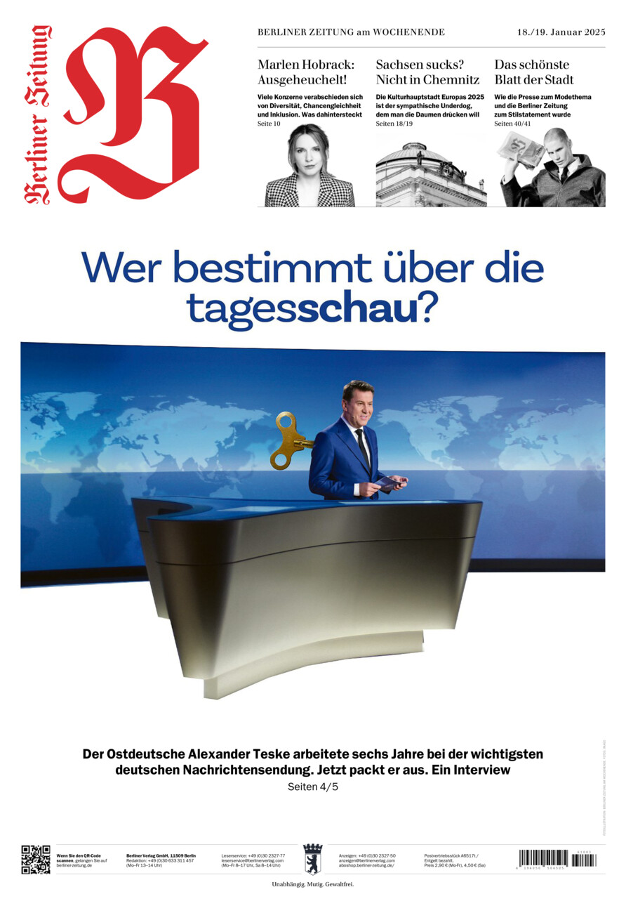 Berliner Zeitung vom Samstag, 18.01.2025