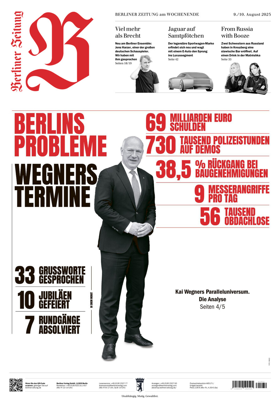 Berliner Zeitung vom Samstag, 09.08.2025