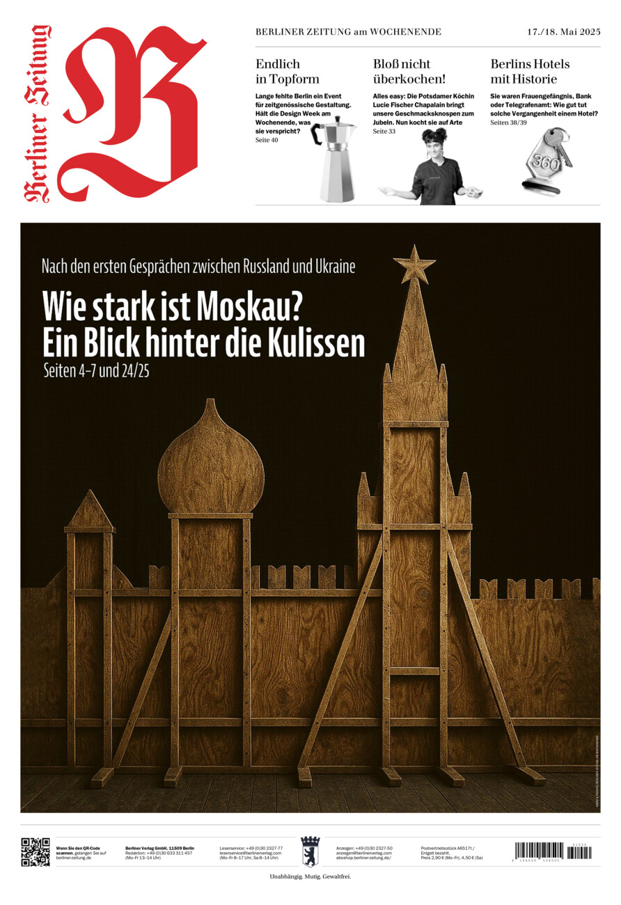 Berliner Zeitung vom Samstag, 17.05.2025