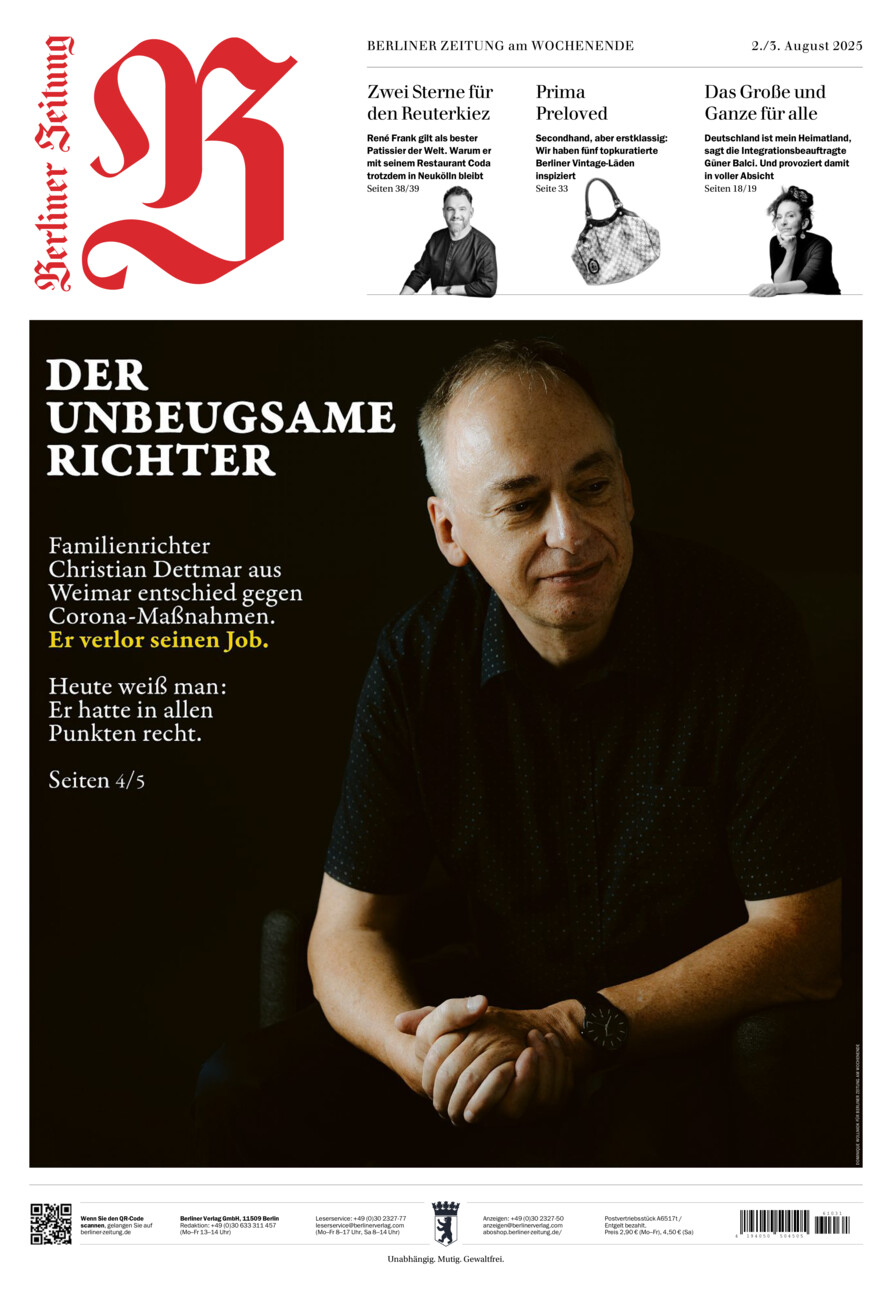 Berliner Zeitung vom Samstag, 02.08.2025