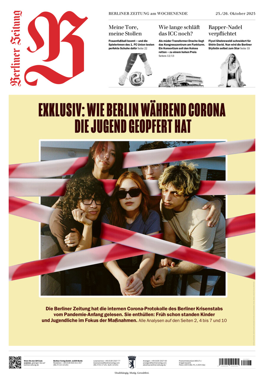 Berliner Zeitung vom Samstag, 25.10.2025