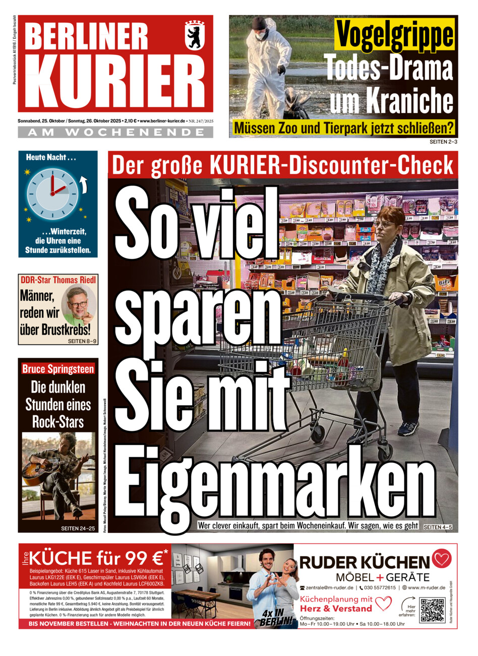 Berliner Kurier vom Samstag, 25.10.2025