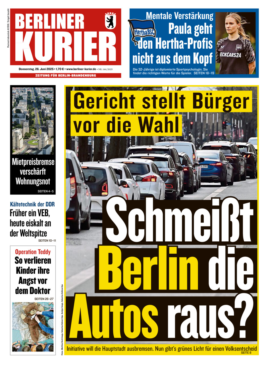 Berliner Kurier vom Donnerstag, 26.06.2025