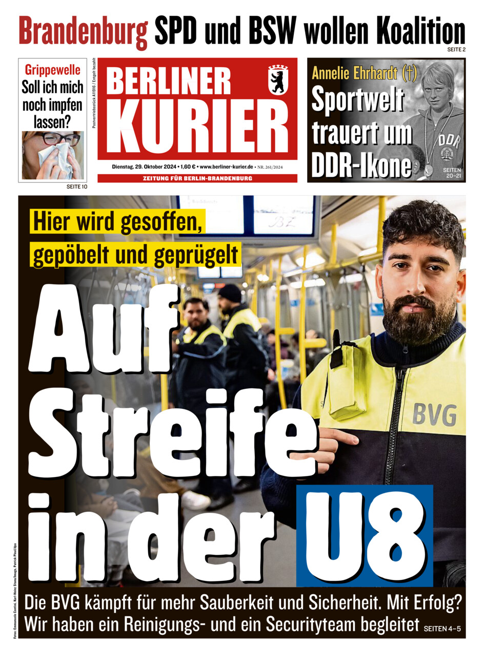 Berliner Kurier vom Dienstag, 29.10.2024