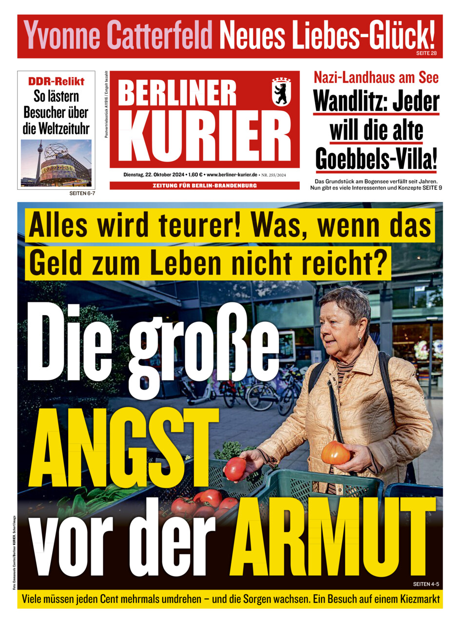 Berliner Kurier vom Dienstag, 22.10.2024