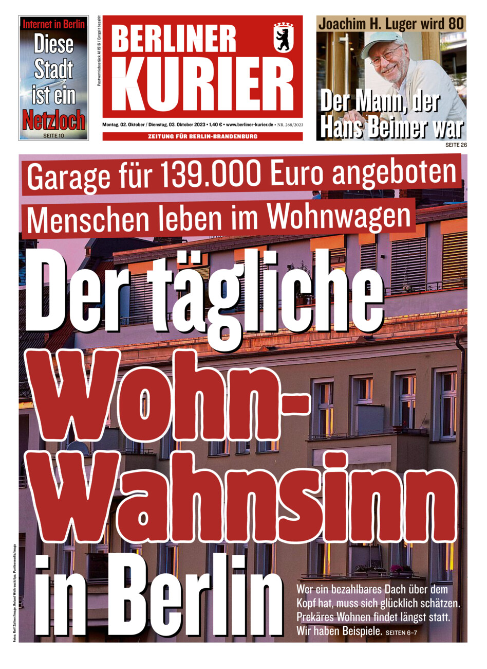 Berliner Kurier vom Montag, 02.10.2023