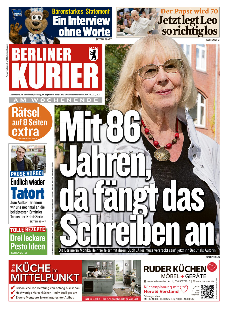 Berliner Kurier vom Samstag, 13.09.2025