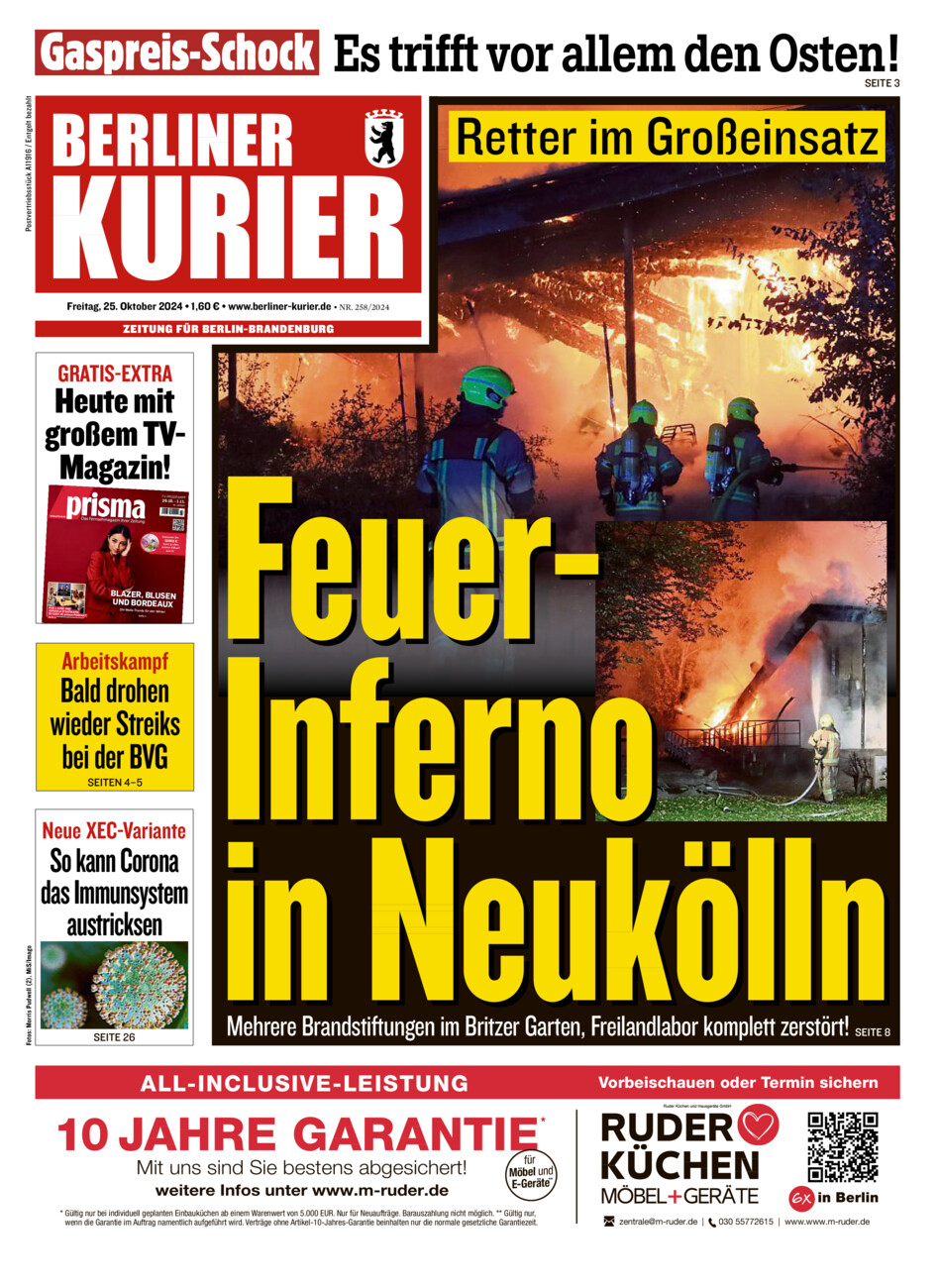 Berliner Kurier vom Freitag, 25.10.2024