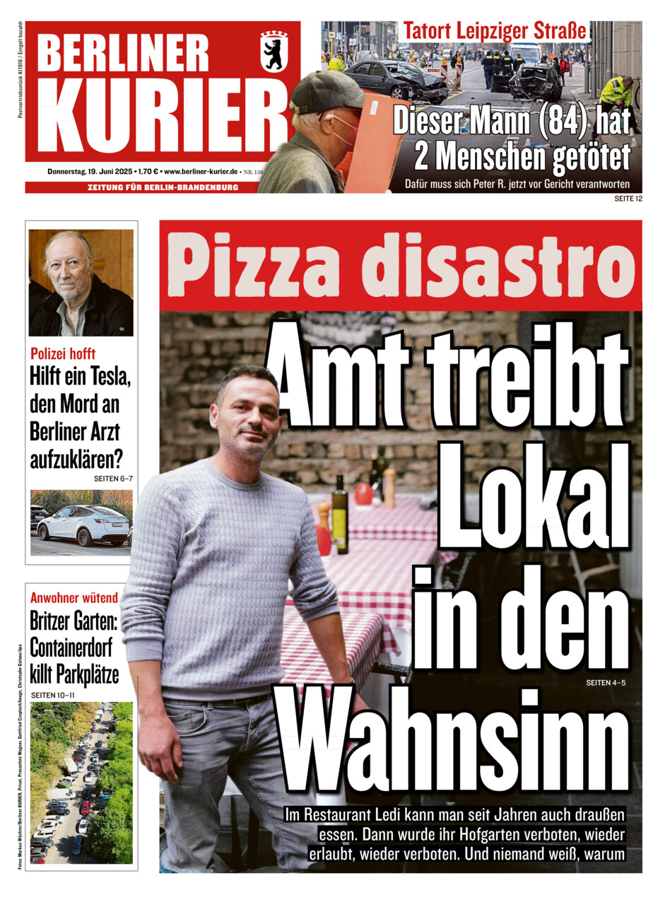 Berliner Kurier vom Donnerstag, 19.06.2025