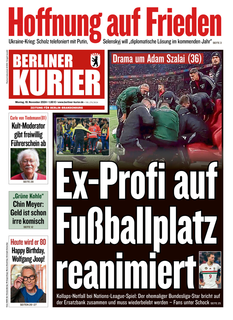 Berliner Kurier vom Montag, 18.11.2024