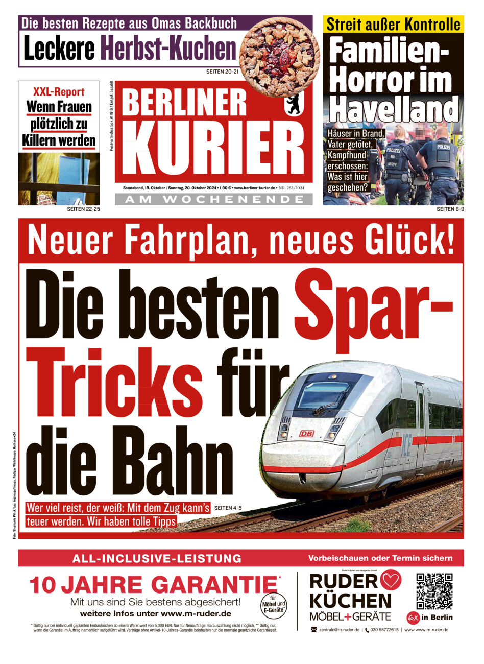 Berliner Kurier vom Samstag, 19.10.2024