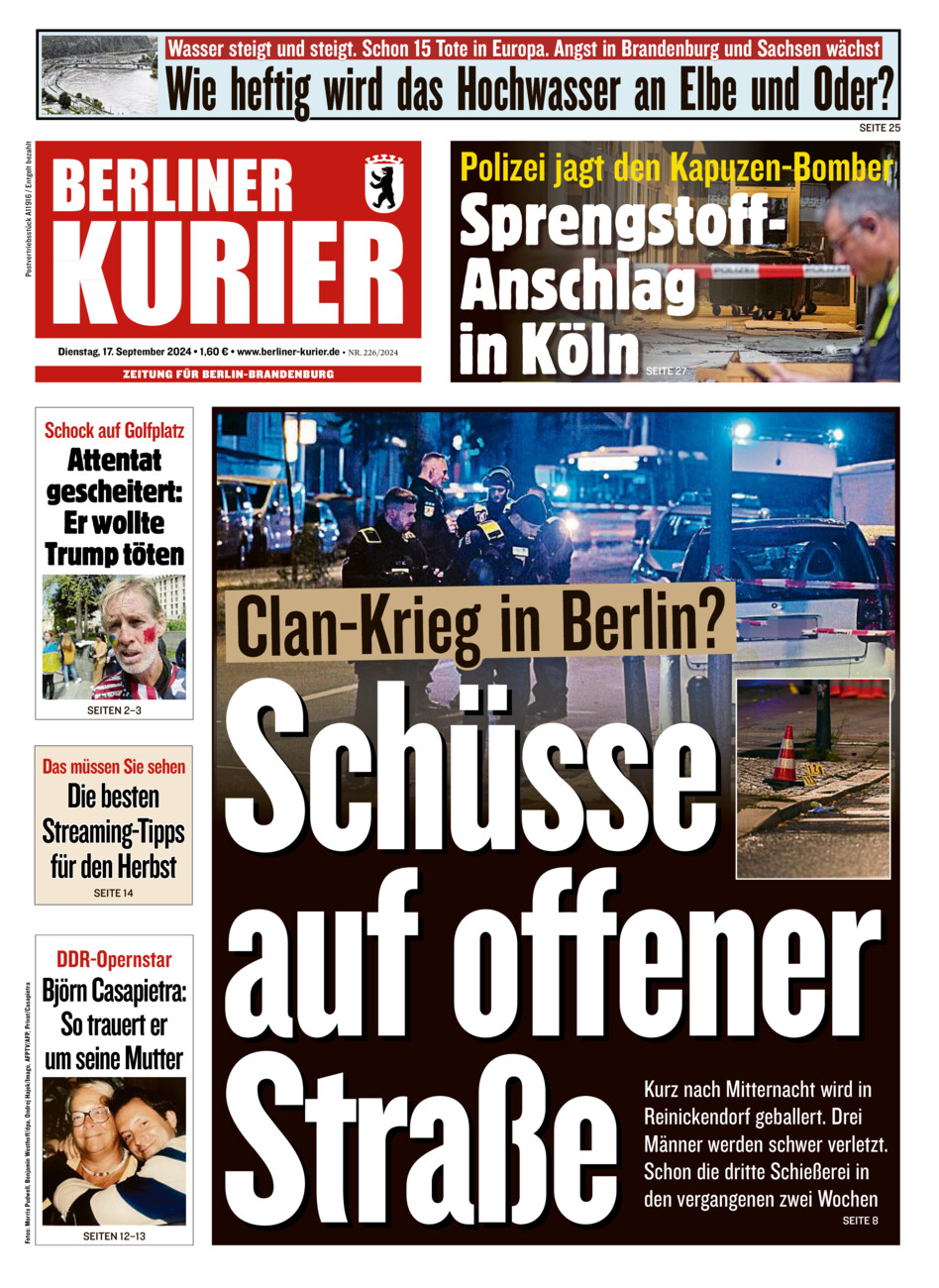 Berliner Kurier vom Dienstag, 17.09.2024