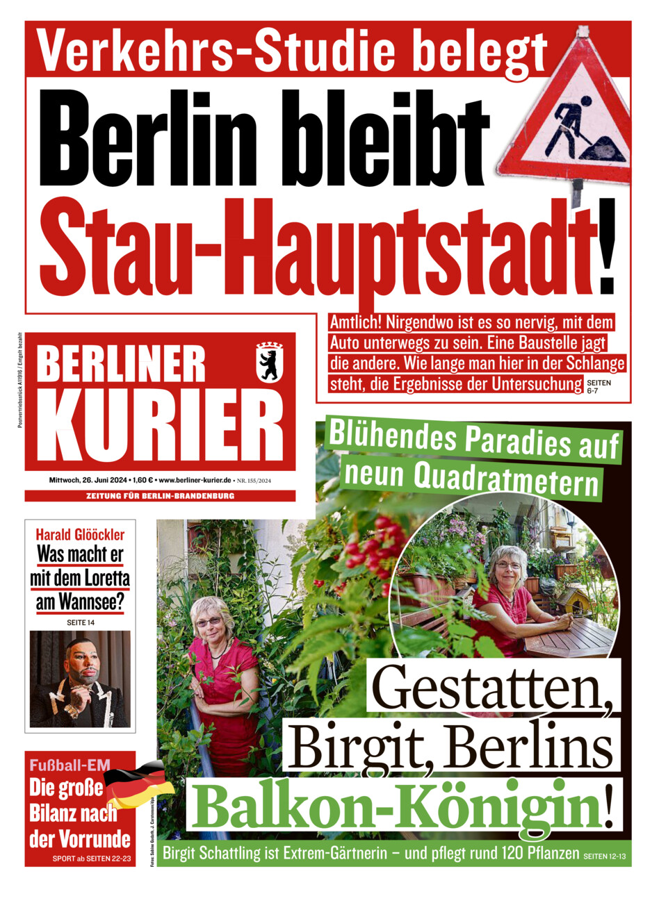 Berliner Kurier vom Mittwoch, 26.06.2024
