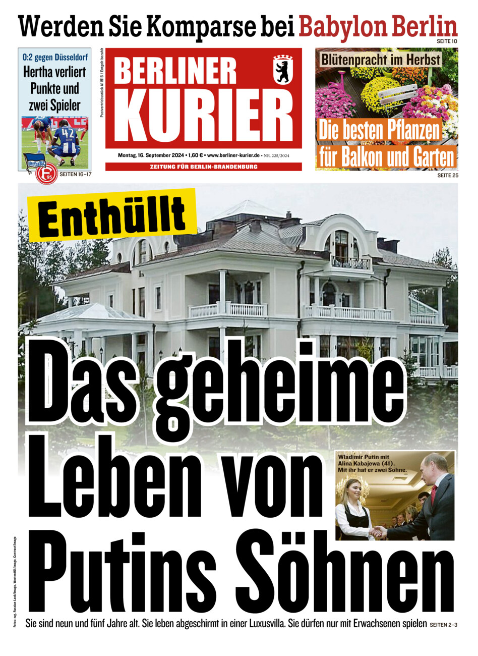 Berliner Kurier vom Montag, 16.09.2024