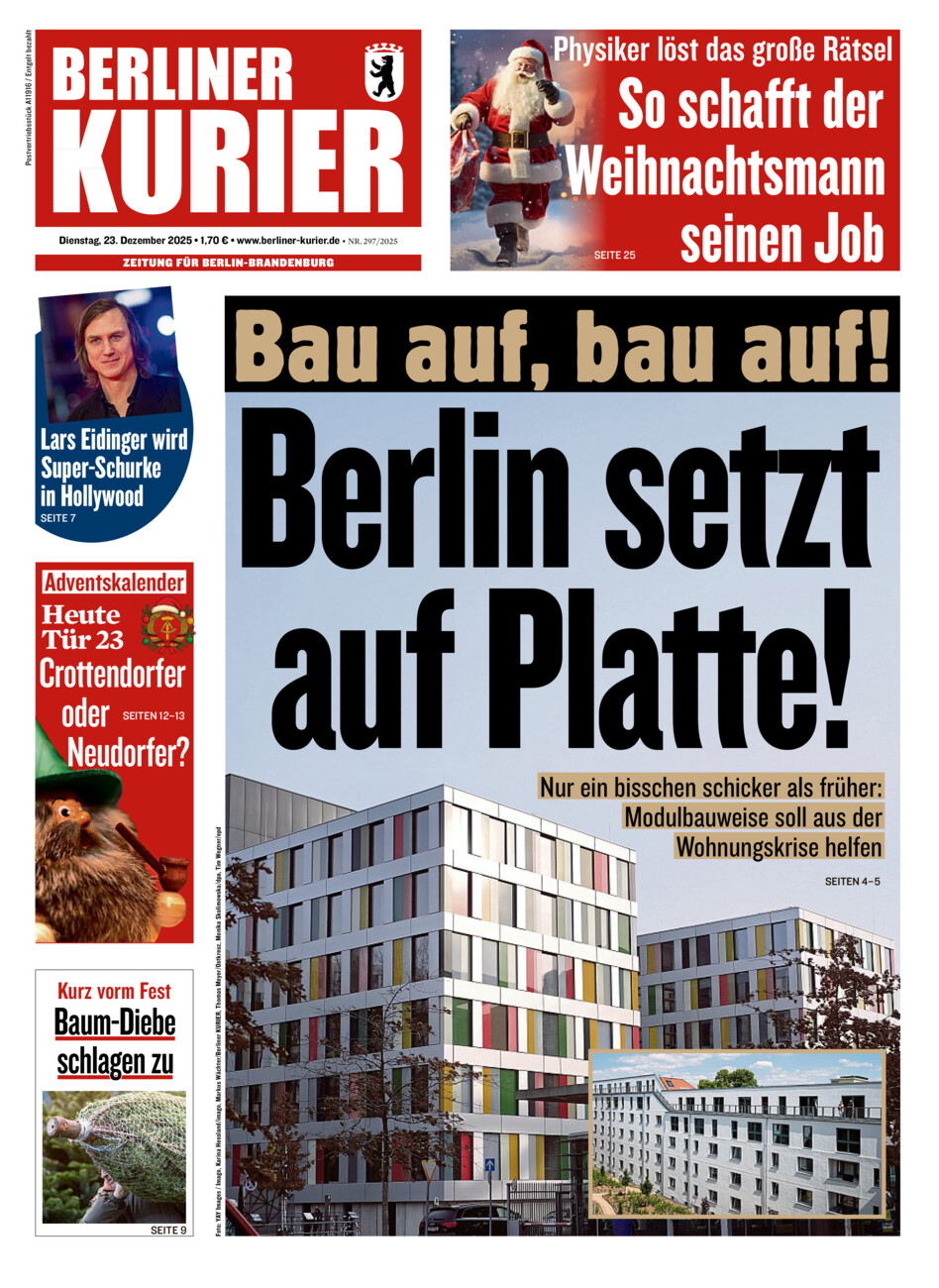 Berliner Kurier vom Dienstag, 23.12.2025