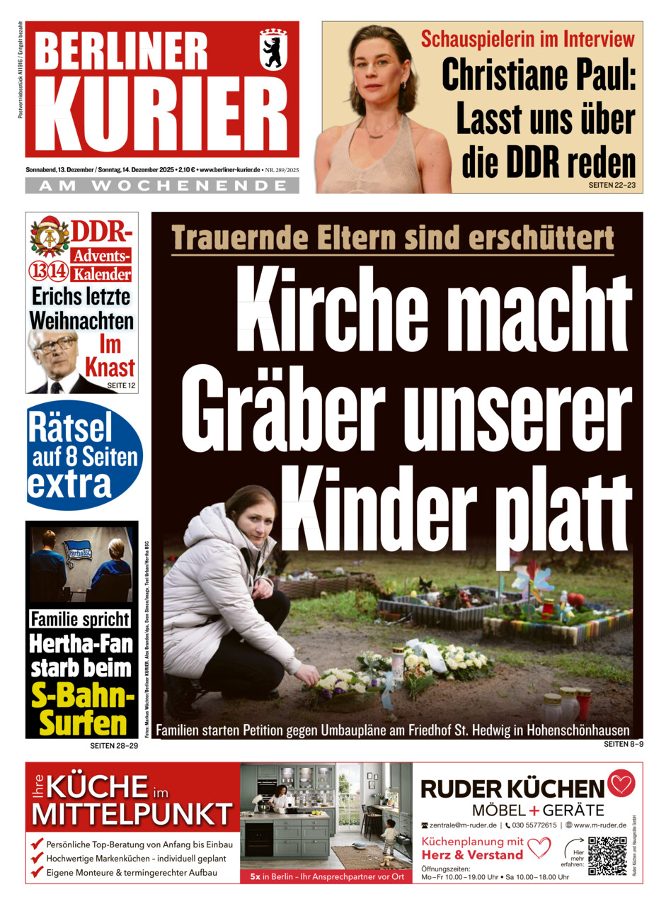 Berliner Kurier vom Samstag, 13.12.2025