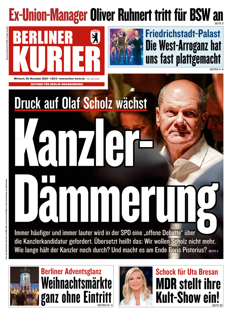 Berliner Kurier vom Mittwoch, 20.11.2024