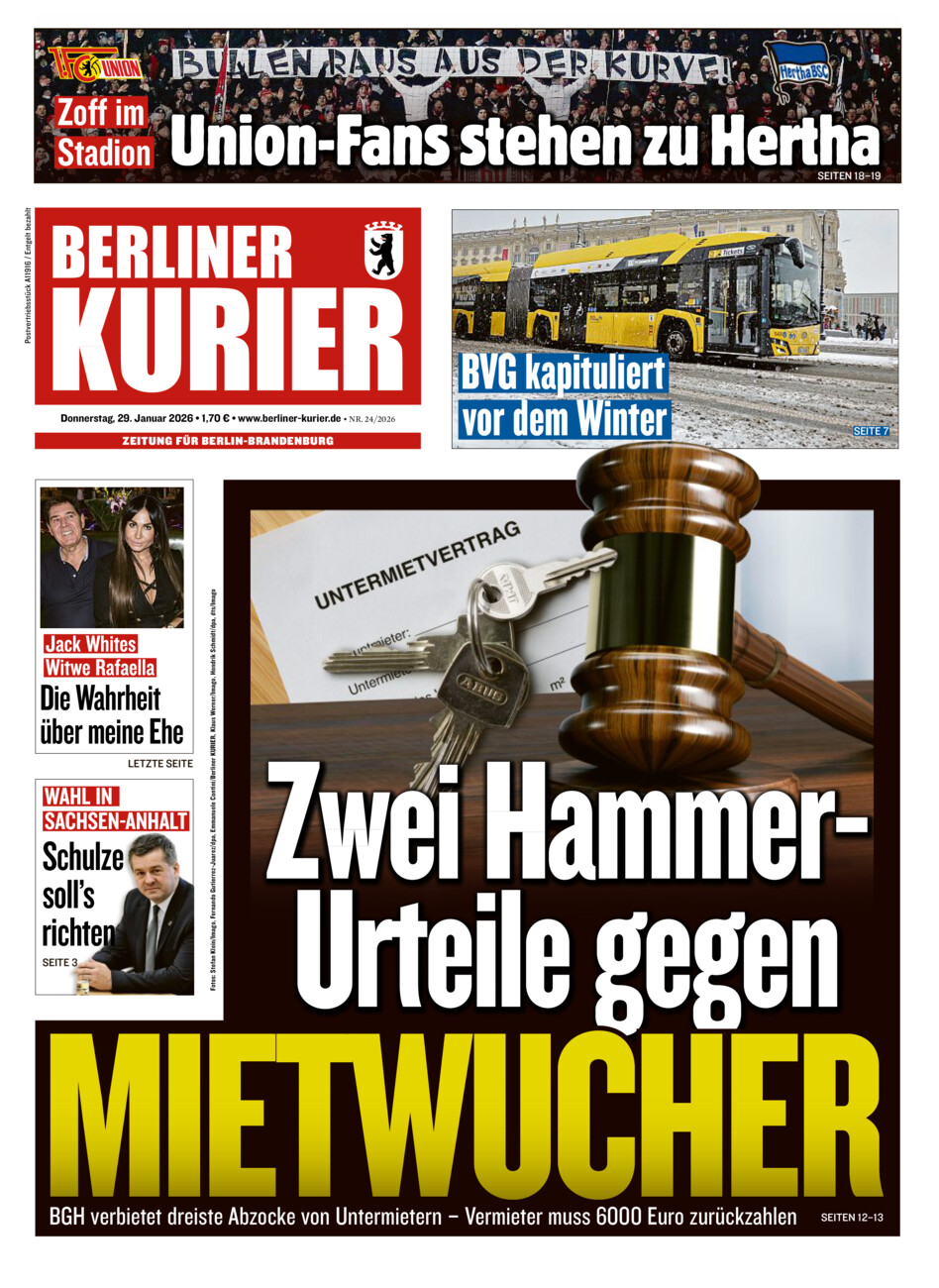 Berliner Kurier vom Donnerstag, 29.01.2026