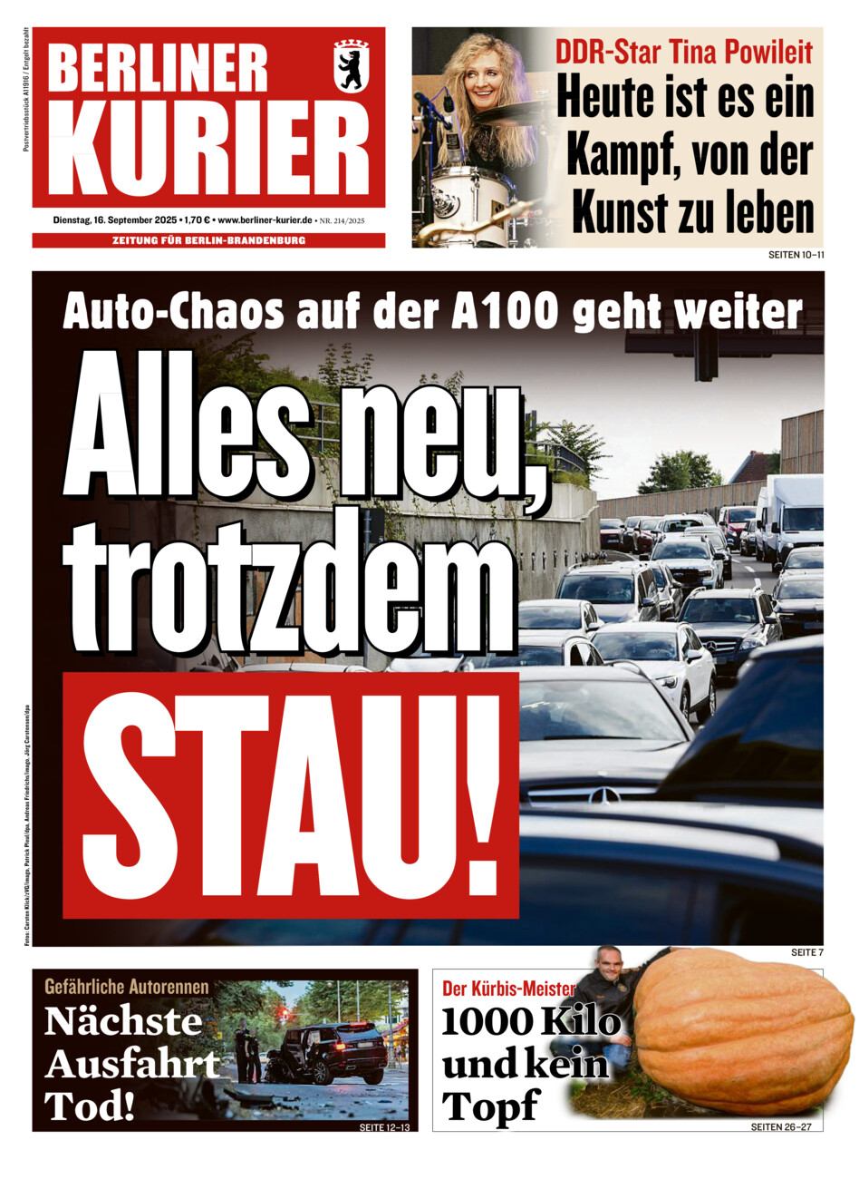 Berliner Kurier vom Dienstag, 16.09.2025