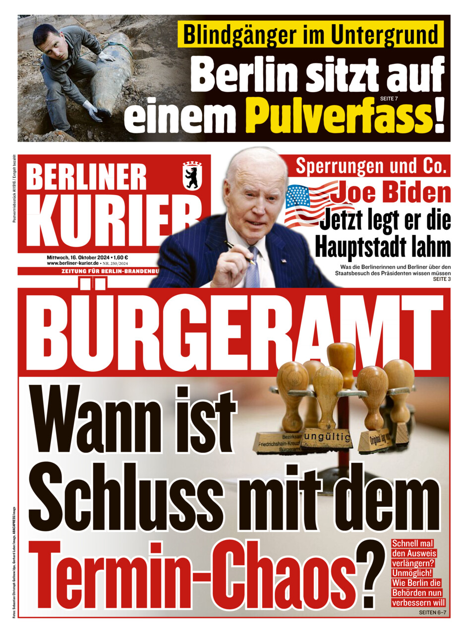 Berliner Kurier vom Mittwoch, 16.10.2024