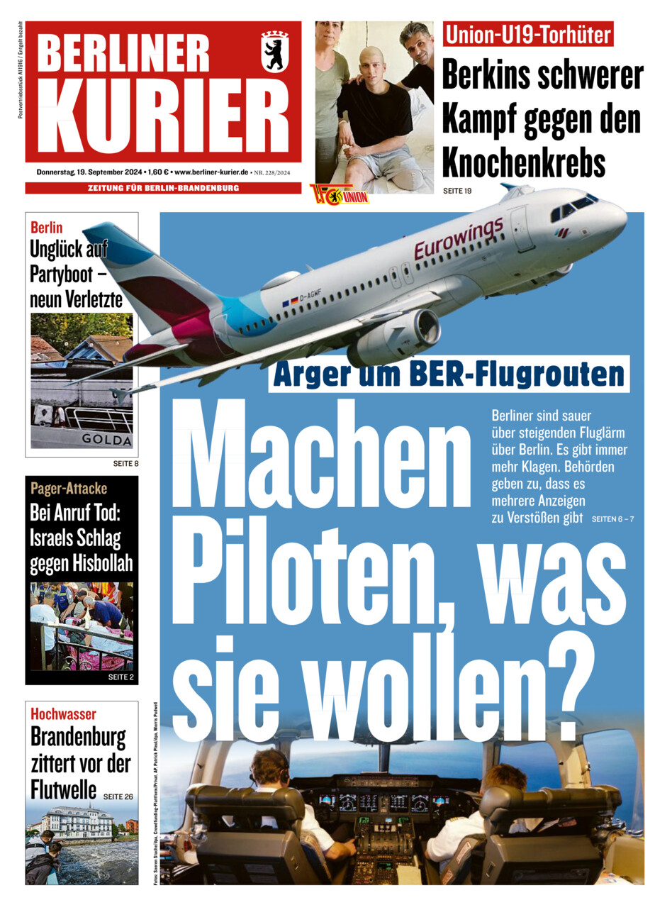 Berliner Kurier vom Donnerstag, 19.09.2024