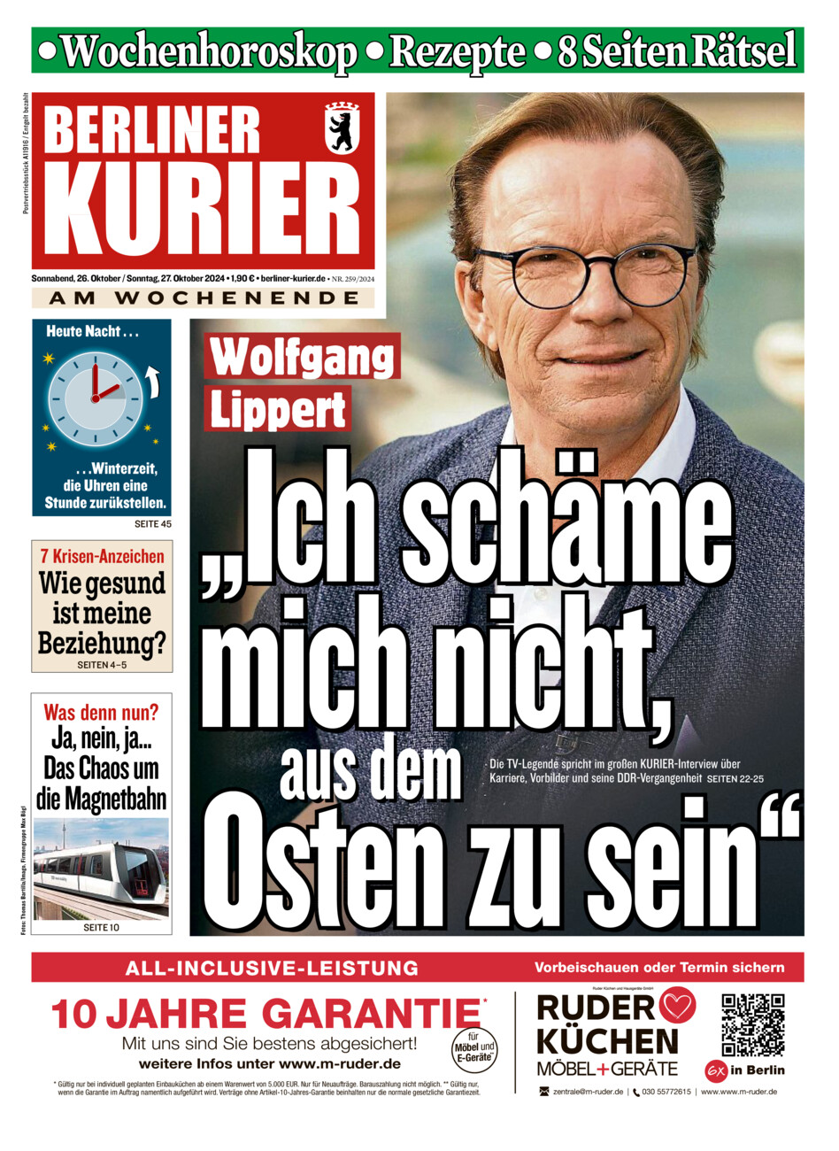 Berliner Kurier vom Samstag, 26.10.2024