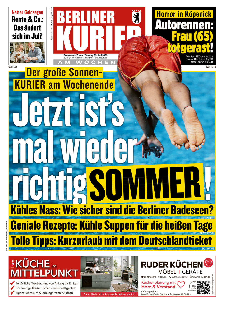 Berliner Kurier vom Samstag, 28.06.2025