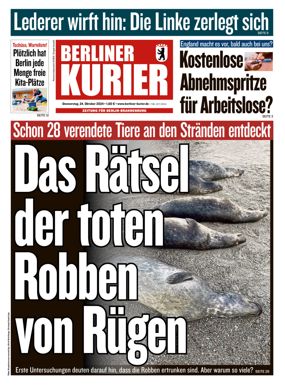 Berliner Kurier vom Donnerstag, 24.10.2024