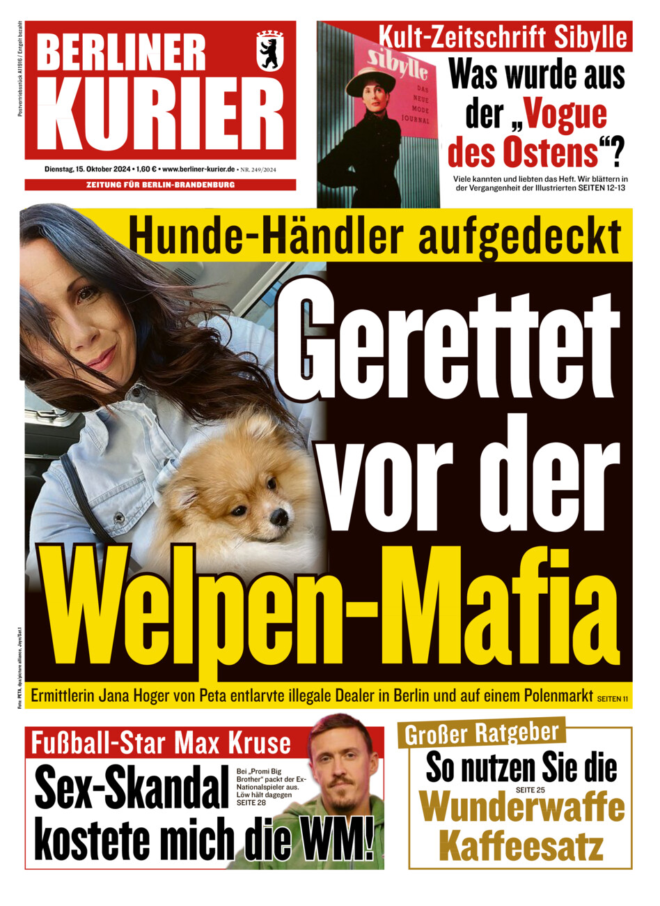 Berliner Kurier vom Dienstag, 15.10.2024