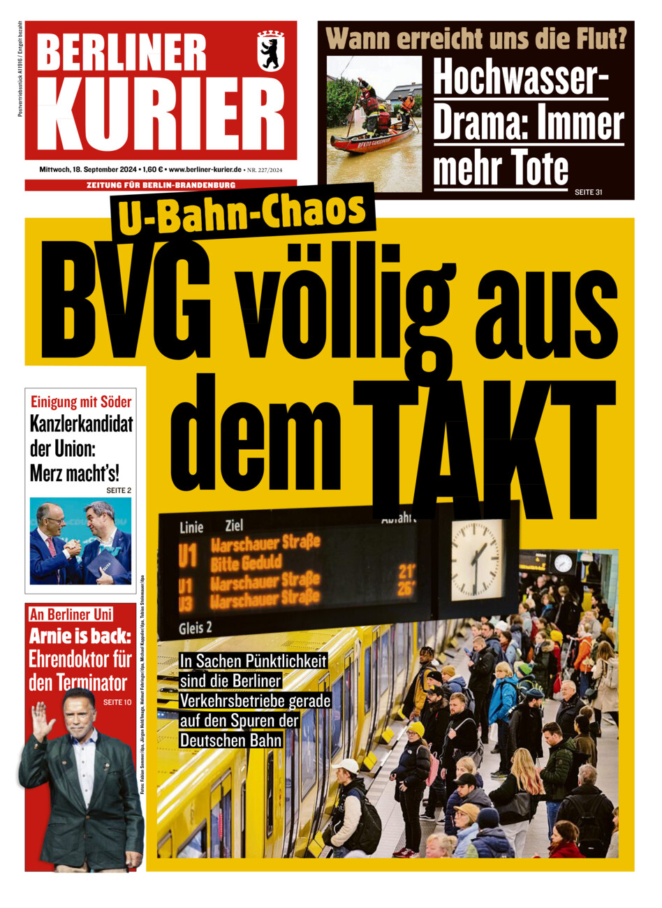 Berliner Kurier vom Mittwoch, 18.09.2024