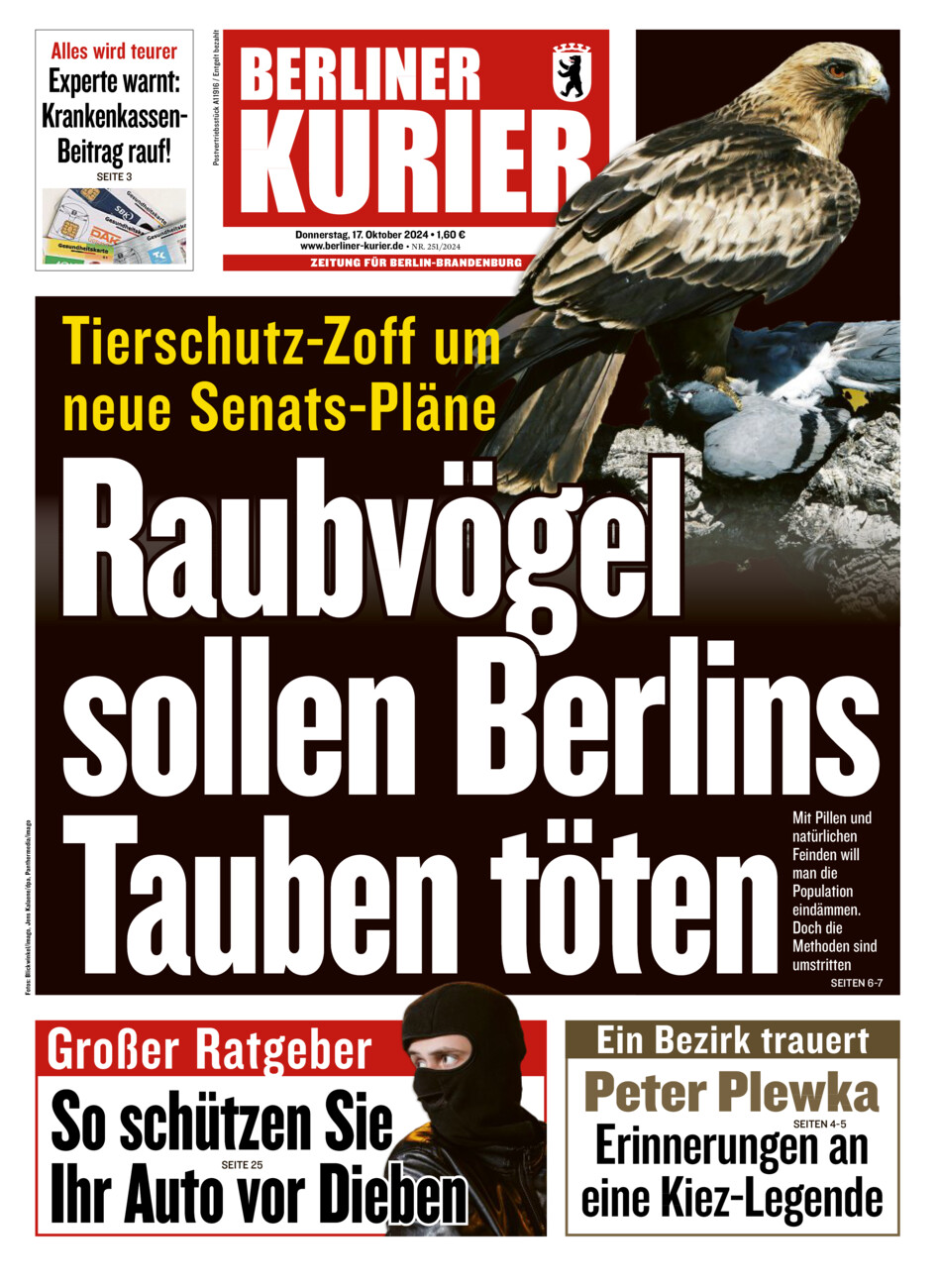 Berliner Kurier vom Donnerstag, 17.10.2024