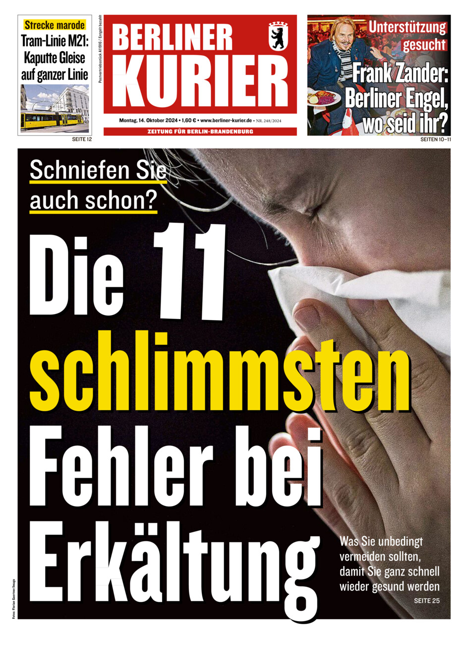 Berliner Kurier vom Montag, 14.10.2024