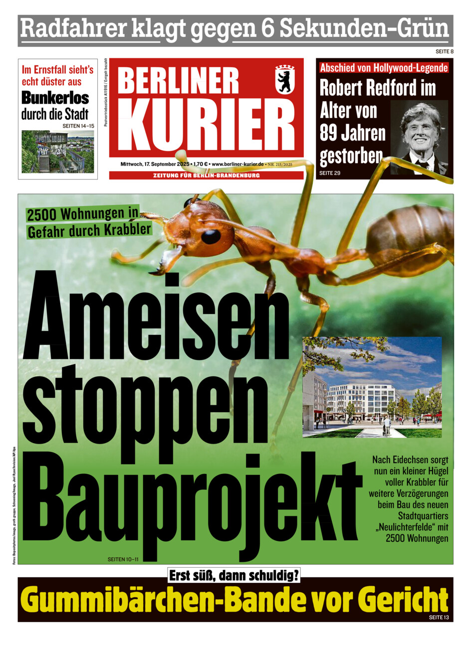 Berliner Kurier vom Mittwoch, 17.09.2025