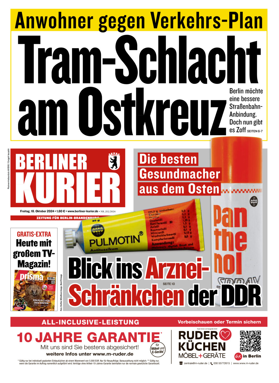 Berliner Kurier vom Freitag, 18.10.2024