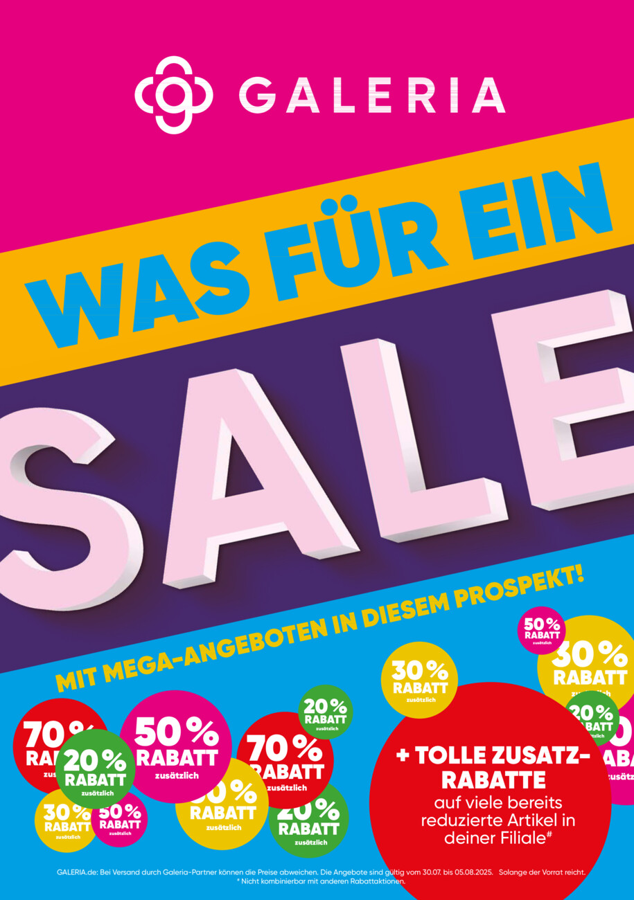 Galeria Karstadt Kaufhof vom Donnerstag, 24.07.2025
