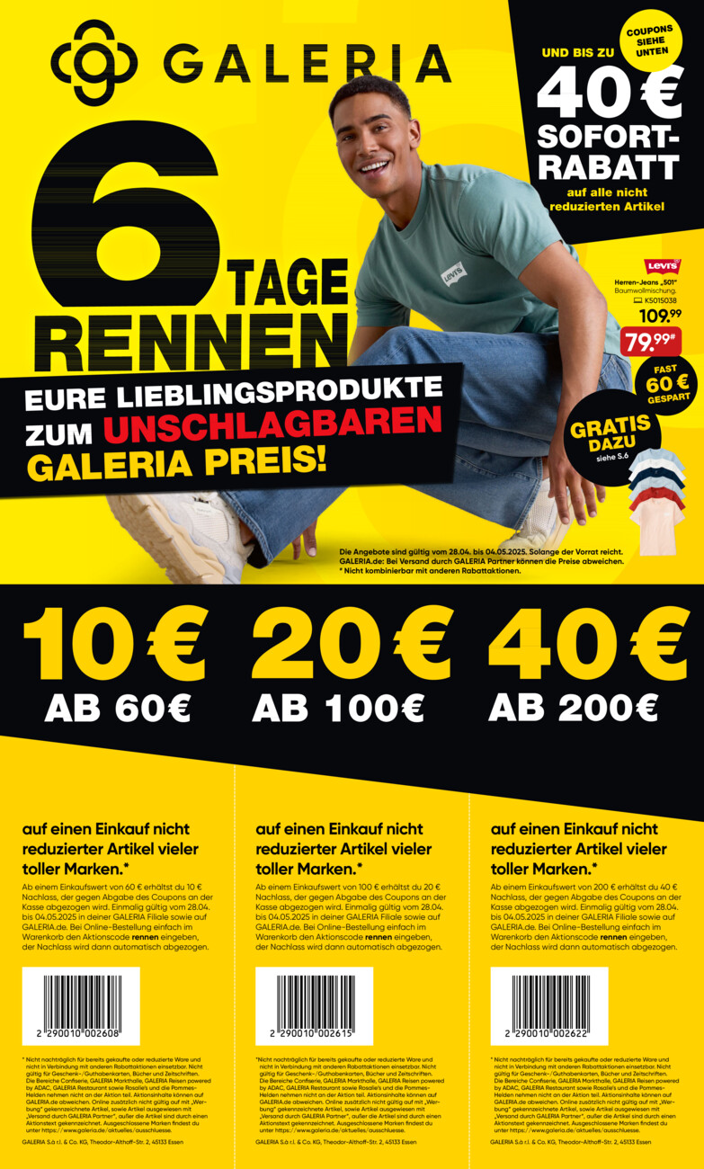 Galeria Karstadt Kaufhof vom Donnerstag, 24.04.2025