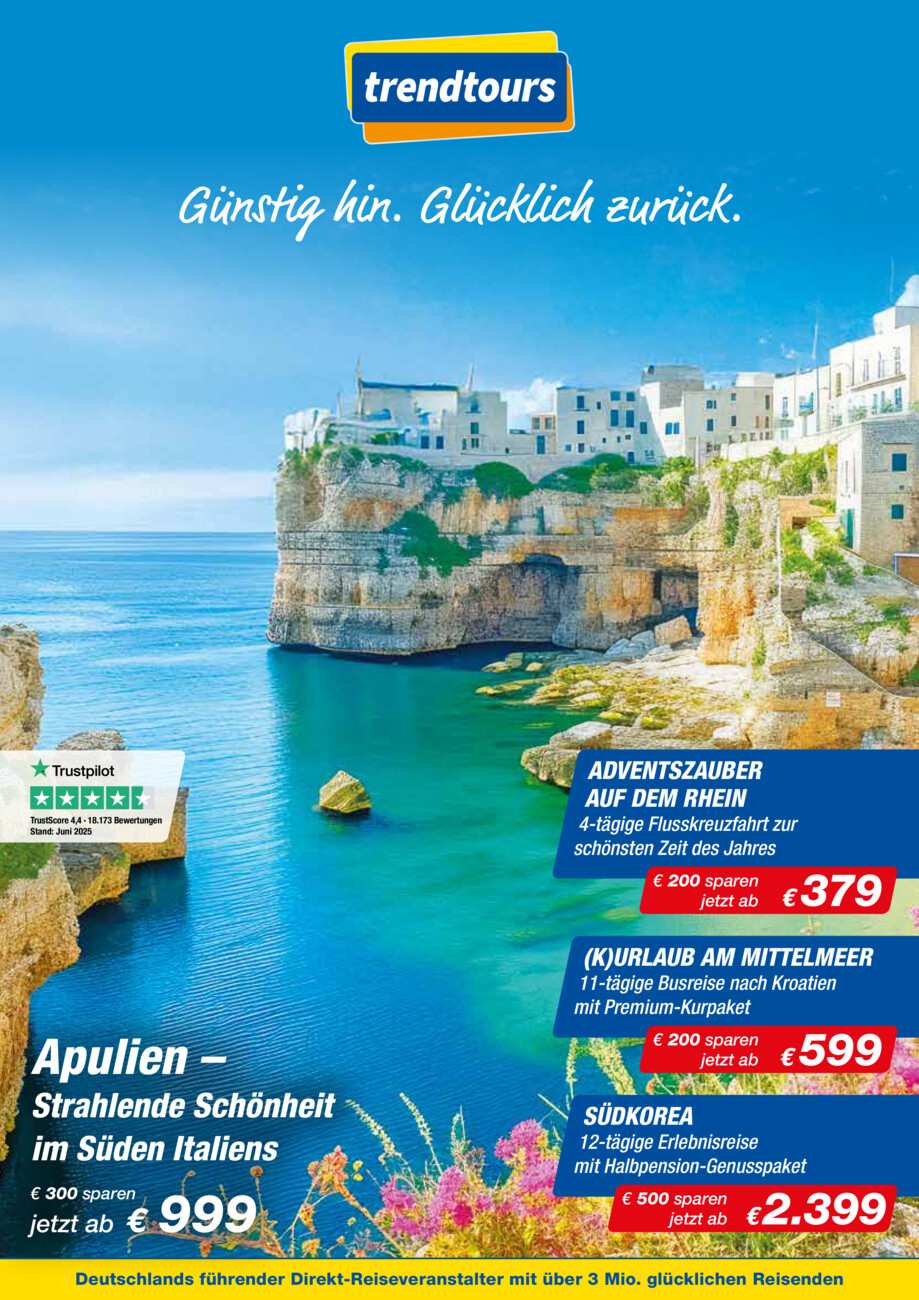 Trendtours vom Montag, 16.06.2025