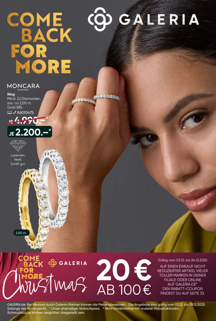 Galeria Karstadt Kaufhof vom Freitag, 28.11.2025