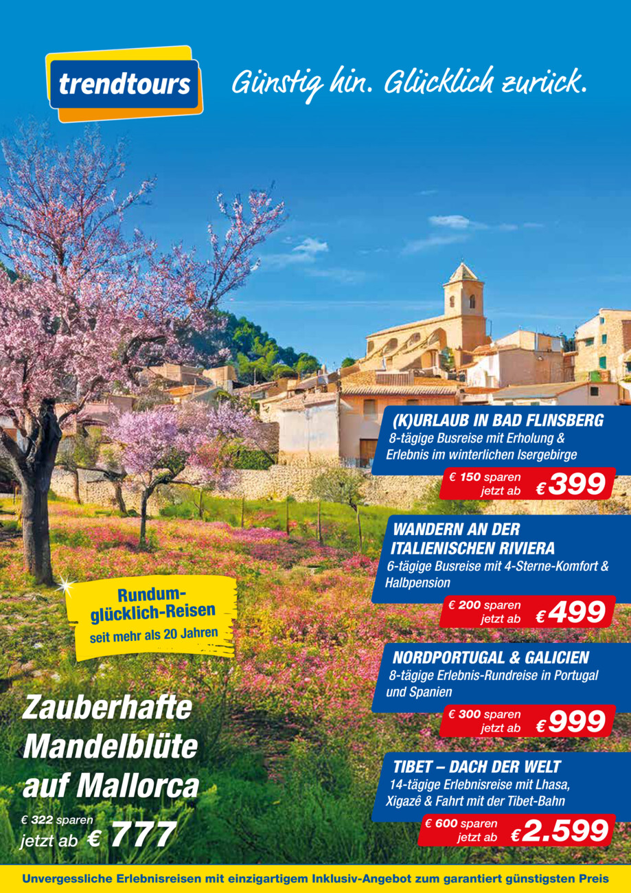 Trendtours vom Mittwoch, 28.05.2025